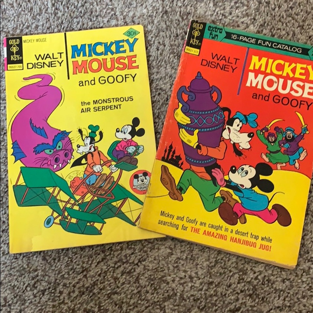 Vintage Mickey Mouse comics from the 1970’s